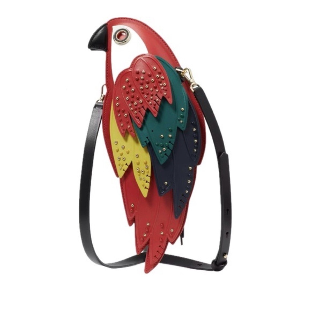 Kate Spade Parrot crossbody Novelty Purse Leather Handbag